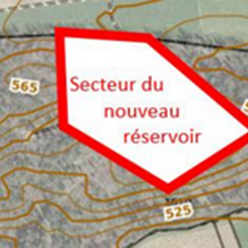 Construction du réservoir d’eau potable de Champateau III